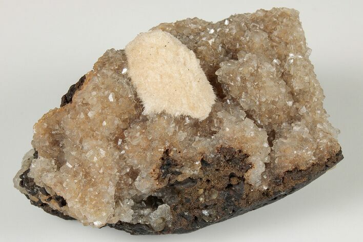 Thomsonite (Zeolite) On Heulandite - Maharashtra, India #191958